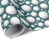 Cooles Golfsportgelände Geschenkpapier (Rolleneckpunkt)