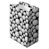 Cooles Golfsportgelände Mittlere Geschenktüte (Rückseite Schrägansicht)