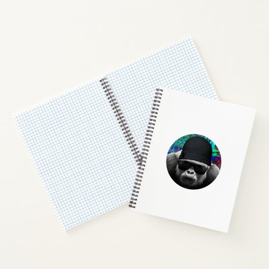 Cooles Gorilla Spiral Notebook Notizblock (Innenseite)