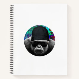 Cooles Gorilla Spiral Notebook Notizblock