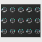 Cooles Gorilla Wrapping Paper Geschenkpapier (Flach)