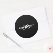 Cooles Got Eishockey-Logo Runder Aufkleber (Umschlag)