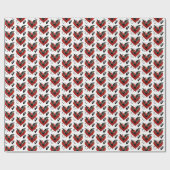 Cooles gothisches Fliesenmuster-Valentin-Fledermau Geschenkpapier (Flach)