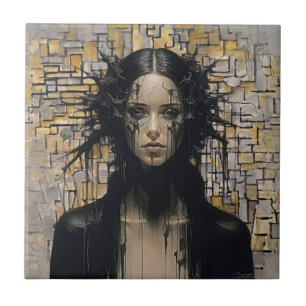 Cooles Gotisches Giro - Mondrian - Abstrakte Kunst Fliese