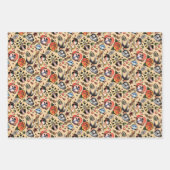 cooles gotisches Hochzeitsmuster Geschenkpapier Set (Vorderseite)