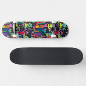 cooles Graffiti-Lieblingsmuster Skateboard (Horizontal)