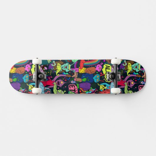 cooles Graffiti-Lieblingsmuster Skateboard (Horizontal)