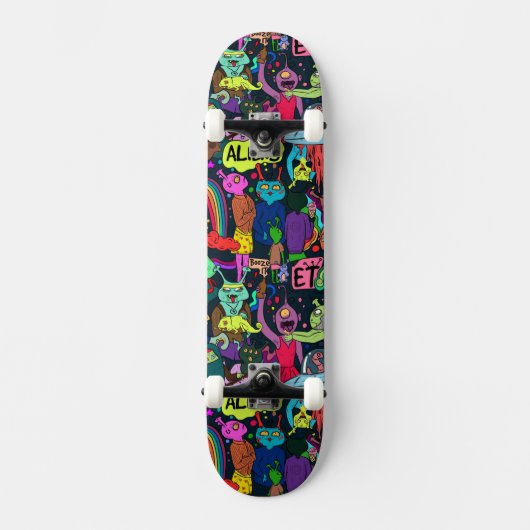 cooles Graffiti-Lieblingsmuster Skateboard (Vorderseite)