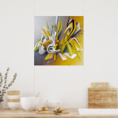 Cooles Graffiti Wortart Wohngestaltung Poster (Küche)