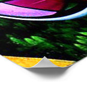 Cooles Graffiti Wortart Wohngestaltung Poster (Ecke)