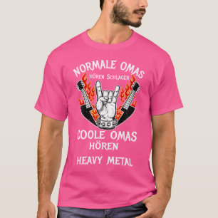 Cooles Grandmas Heavy Metal hören T-Shirt
