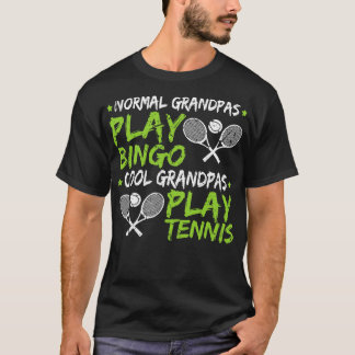 Cooles Grandpa Play Tennis Fathers Day Geschenk Te T-Shirt