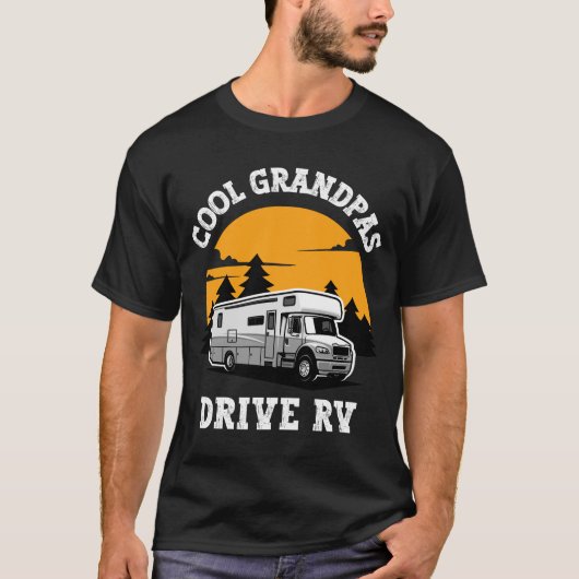 Cooles Grandpas Drive RV Erlebnisdesign T-Shirt (Vorderseite)