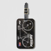 cooles graues Flugzeug Gepäckanhänger (Vorderseite Vertikal)