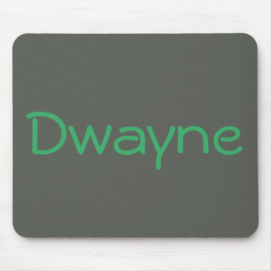 Cooles graues grünes mit Monogramm Mousepad (Vorne)