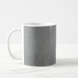 Cooles graues Leder Mit Monogramm Tasse