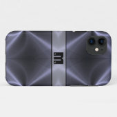 Cooles Graues Shiny-Edelstahlmetall 14 Case-Mate iPhone Hülle (Rückseite (Horizontal))