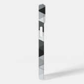 Cooles Graustufendreieck-geometrisches Monogramm Case-Mate iPhone Hülle (Rückseite / Rechts)