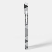 Cooles Graustufendreieck-geometrisches Monogramm Case-Mate iPhone Hülle (Rückseite / Links)