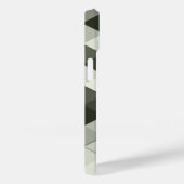 Cooles Graustufendreieck-geometrisches Monogramm Case-Mate iPhone Hülle (Rückseite / Rechts)