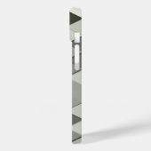 Cooles Graustufendreieck-geometrisches Monogramm Case-Mate iPhone Hülle (Rückseite / Links)