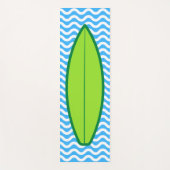 Cooles Green Blue Waves Surfen Yoga Mat Yogamatte (Vorderseite)