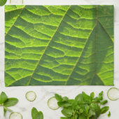 Cooles Green Leaf Muster Geschirrtuch (Gefaltet)