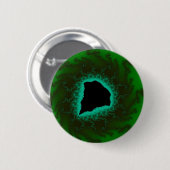 Cooles Green Mandelbrot Fraktal Art Button (Vorne & Hinten)