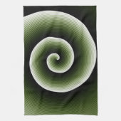 COOLES Green Spiral Muster Geschirrtuch (Vertikal)