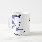 Cooles Griechenland Kaffeetasse (Vorderseite Links)