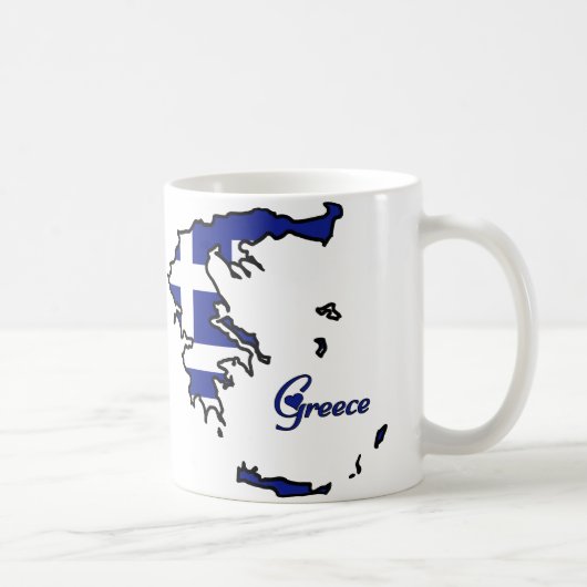 Cooles Griechenland Kaffeetasse (Rechts)
