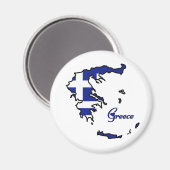 Cooles Griechenland Magnet (Vorderseite/Rückseite)