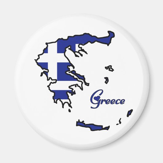 Cooles Griechenland Magnet (Vorne)