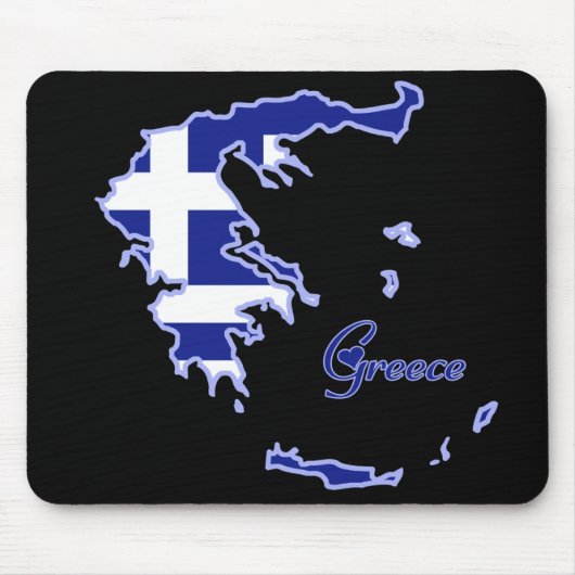 Cooles Griechenland Mousepad (Vorne)