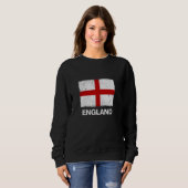 Cooles Großbritannien - Flaggenangabe Grap Sweatshirt (Vorne ganz)