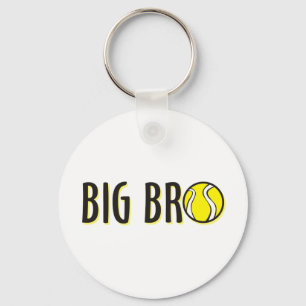 Cooles großes Bro Bruder-Shirt - Tennis-Thema Schlüsselanhänger