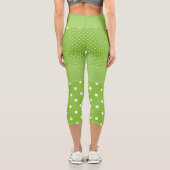 Cooles Grün Capri Leggings (Rückseite)