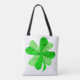 Cooles Grün schimmerndes Kleeblatt St. Patrick's D Tasche