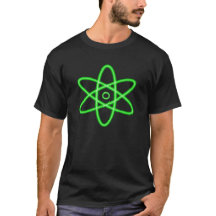 Cooles grünes Atomneonsymbol