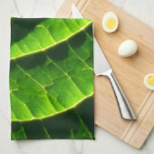 Cooles grünes Blatt Handtuch (Viertel Falte)