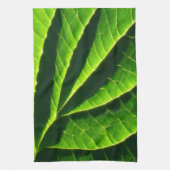 Cooles grünes Blatt Handtuch (Vertikal)