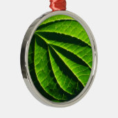 Cooles grünes Blatt Ornament Aus Metall (Rechts)