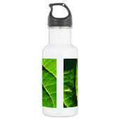 Cooles grünes Blatt Trinkflasche (Rückseite)