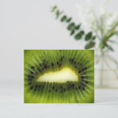 Cooles grünes Kiwi-Obst Postkarte (Stehend Vorderseite)