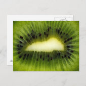 Cooles grünes Kiwi-Obst Postkarte (Vorne/Hinten)