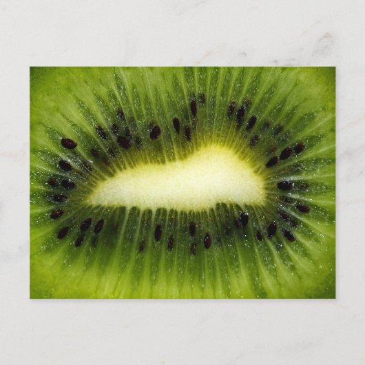 Cooles grünes Kiwi-Obst Postkarte (Vorderseite)