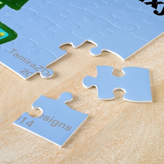 Cooles grünes Roboter-Blitzschlag-Puzzle Puzzle (Seite)