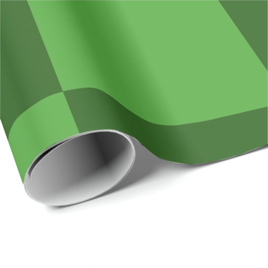 Cooles grünes Schachmuster Geschenkpapier (Rolleneckpunkt)