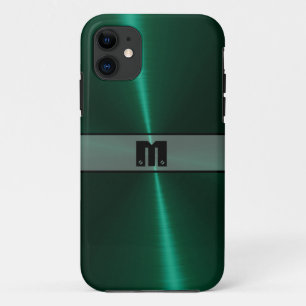Cooles grünes Stahlmetall 14 Case-Mate iPhone Hülle