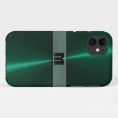 Cooles grünes Stahlmetall 14 Case-Mate iPhone Hülle (Rückseite (Horizontal))